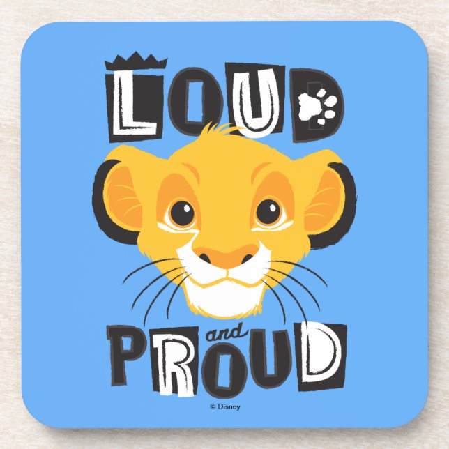 Simba | Loud And Proud Beverage Coaster (Front)