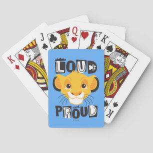 Simba Loud And Proud Playing Cards