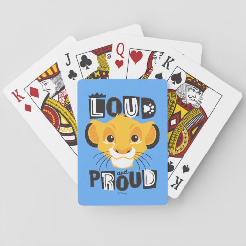 Simba  Loud And Proud Poker Cards