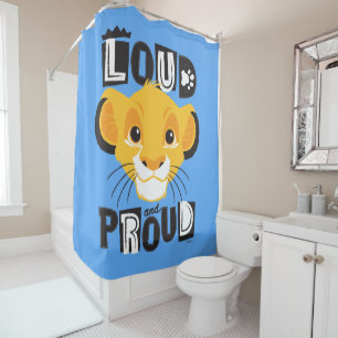 Simba   Loud And Proud Shower Curtain