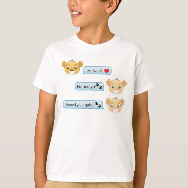 Simba Nala Conversation 2 T-Shirt (Front)
