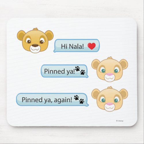 Simba Nala Conversation Mouse Pad