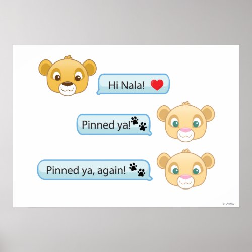 Simba Nala Conversation Poster