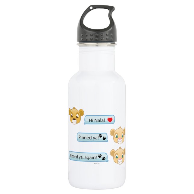 Simba Nala Conversation Stainless Steel Water Bottle (Front)