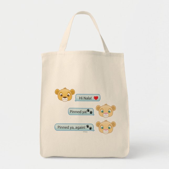 Simba Nala Conversation Tote Bag (Front)