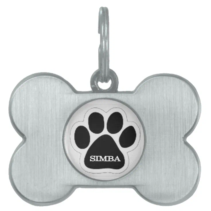 AWANI TRENDS Louis Pets Name/Identity Tag Bone Shape Tag for Dogs and Cats  , Dog ID tag -ATPET03055