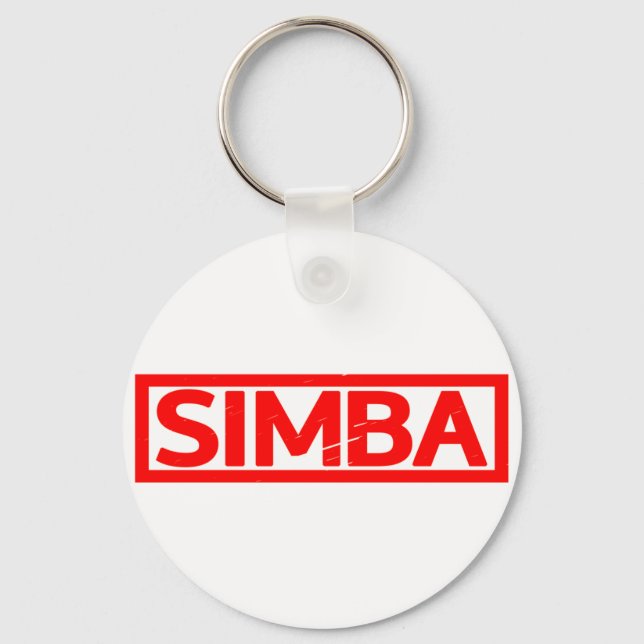 Simba Stamp Keychain (Front)