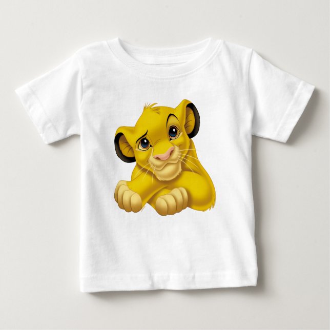 Simba The Lion King Raised Eyebrow Disney Baby T-Shirt (Front)
