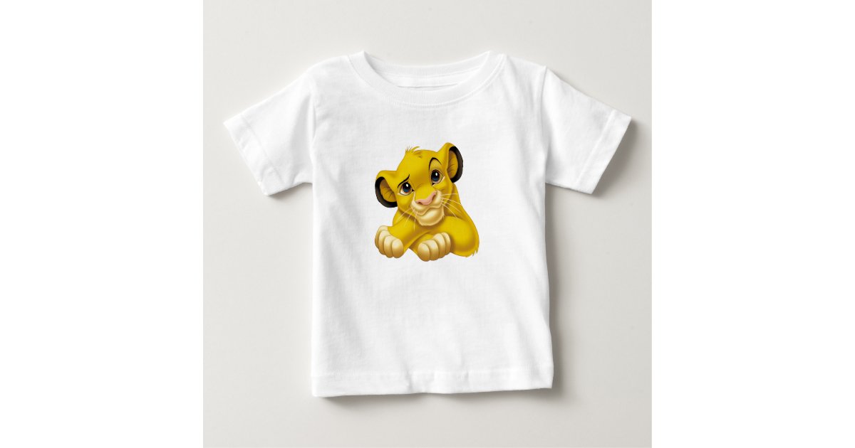Simba The Lion King Raised Eyebrow Disney Baby T Shirt Zazzle