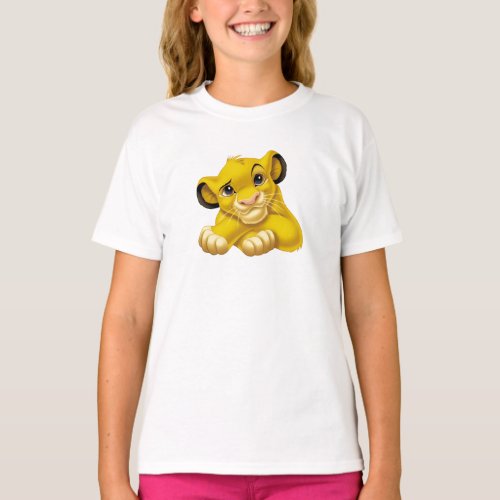 Simba The Lion King Raised Eyebrow Disney T_Shirt