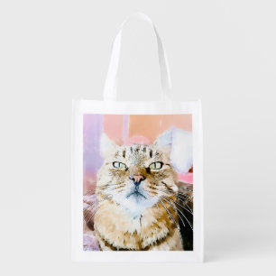 Simba the Striped King Grocery Bag