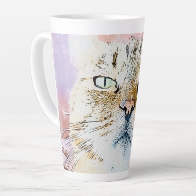 Simba the Striped King Latte Mug (Left Angle)