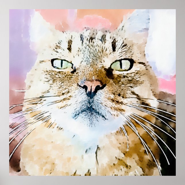 Simba the Tiger Cat Poster (Front)