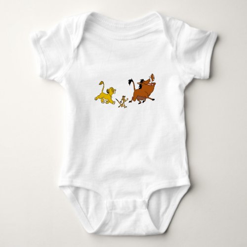 Simba Timon and Pumba Disney Baby Bodysuit