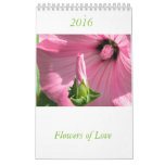 Simbols of love flower calendar