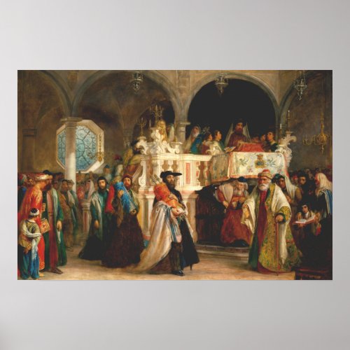 Simchat Torah by Solomon Hart _ Circa 1850 Poster