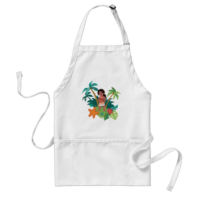 Simea Island Graphic Adult Apron (Front)