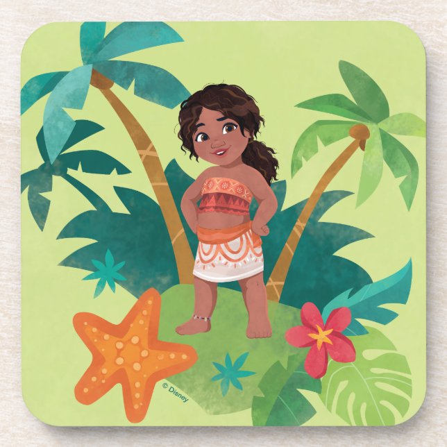 Simea Island Graphic Beverage Coaster (Front)