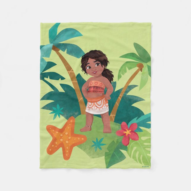 Simea Island Graphic Fleece Blanket (Front)