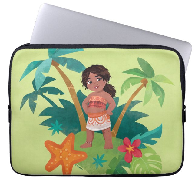 Simea Island Graphic Laptop Sleeve (Front)