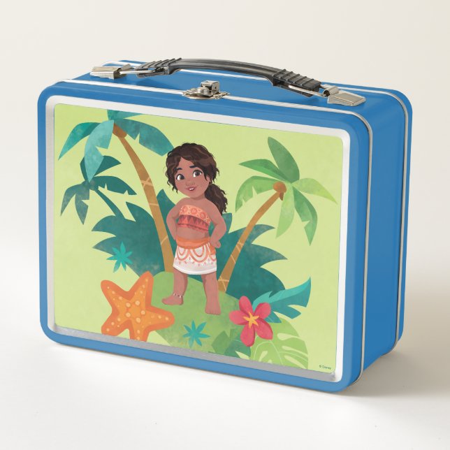 Simea Island Graphic Metal Lunch Box (Front)