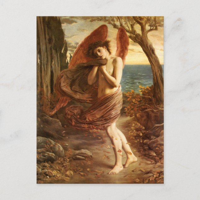 Simeon Solomon: Love in Autumn Postcard (Front)