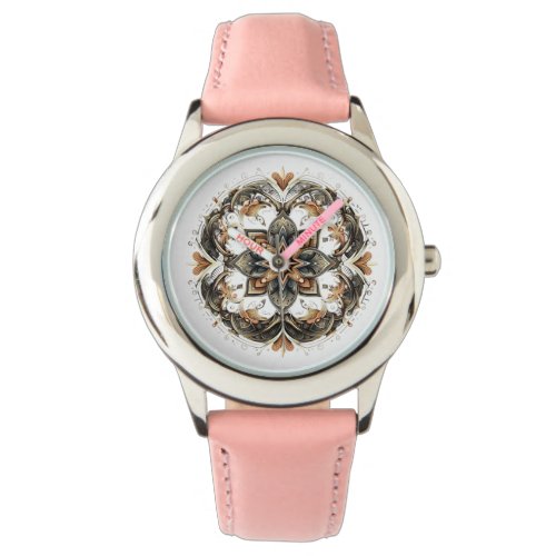 Simetrical and geometrical pattern _floral star watch