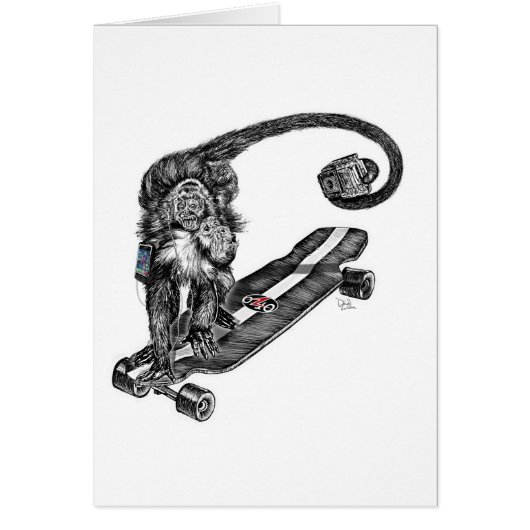 Simian Selfie Art Cards (Front)