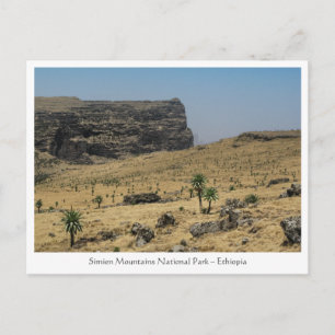 Simien Mountains Ethiopia Postcard