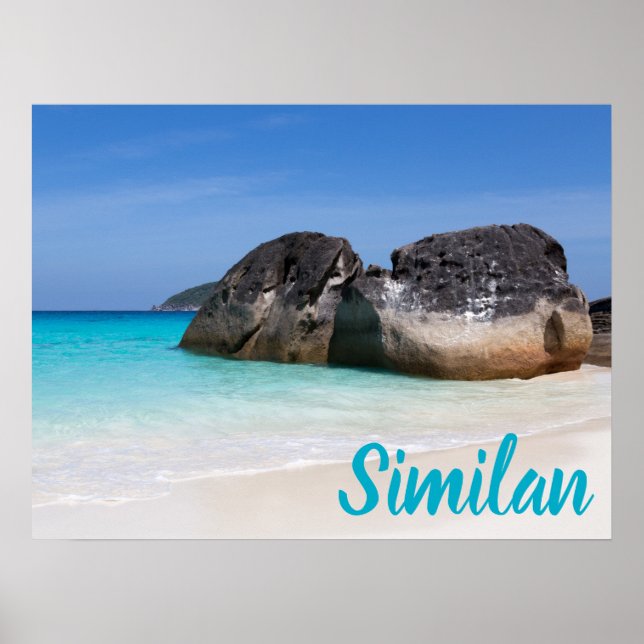 Similan beach Andaman Sea Phuket Thailand gift Poster (Front)