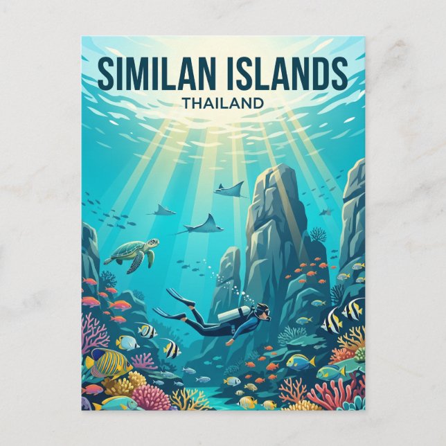 Similan Islands Thailand Postcard (Front)