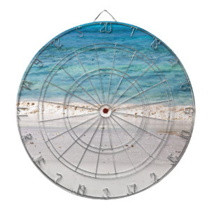 Similan White sand beach and turquoise blue sea Dartboard With Darts