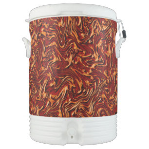 Similar to textured of wall, coral and orange beverage cooler
