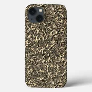 Similar to wall texture in khaki or suede color iPhone 13 case