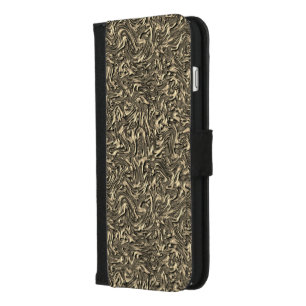 Similar to wall texture in khaki or suede color iPhone 8/7 plus wallet case