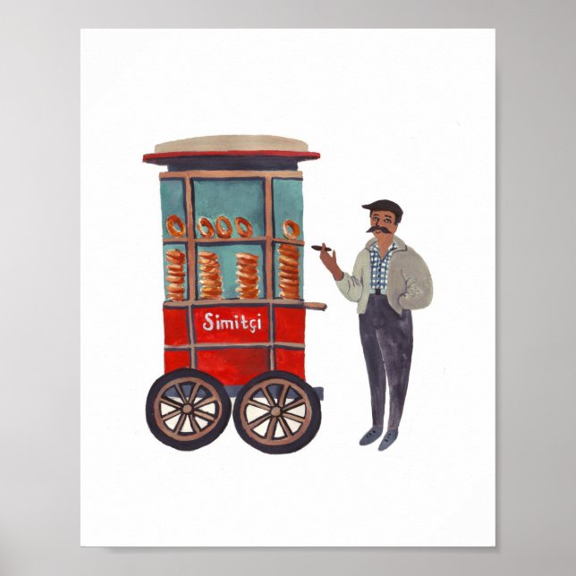 Simitçi (Simit) Print (Front)