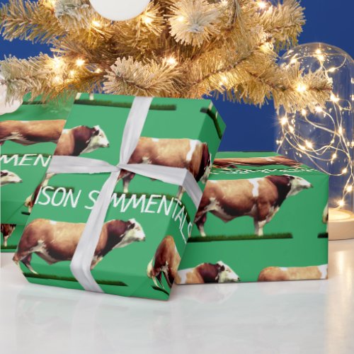 Simmental Bull Wrapping Paper
