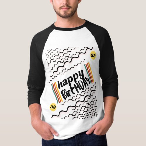 simmi fashion happy birthday 33 t_shirt