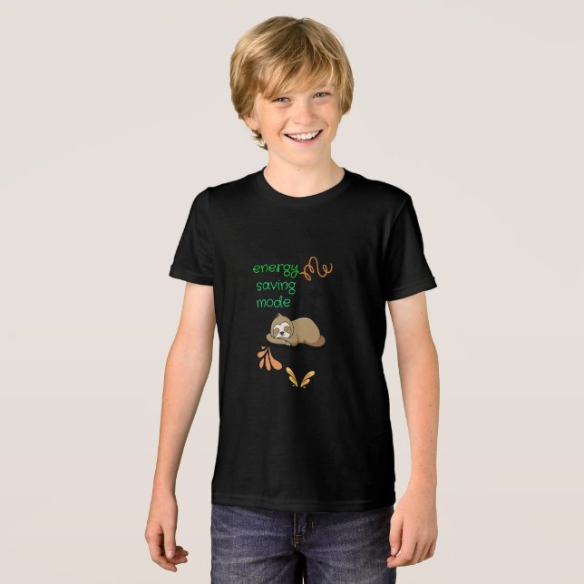 SimmiFashion energy saving mode Tri-Blend Shirt (Front Full)