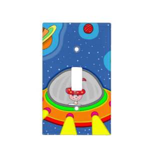 Simon and his Spaceship Light Switch Cover