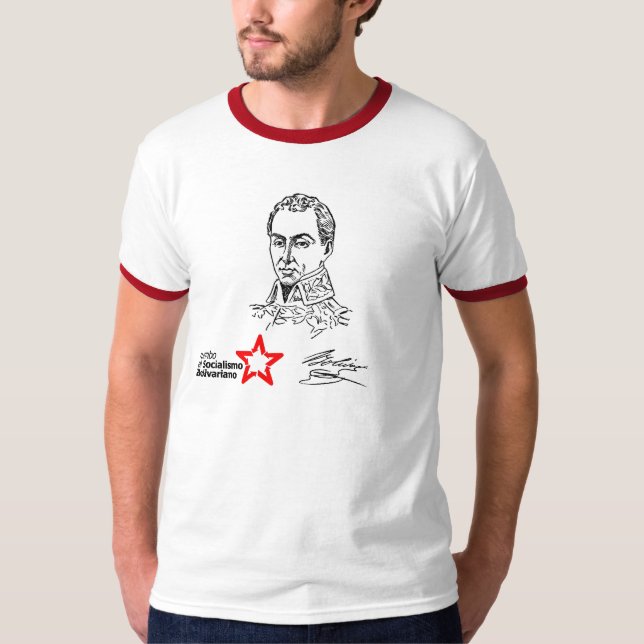 Simon Bolivar Hugo Chavez T-Shirt (Front)