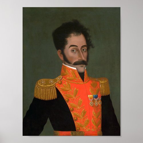 Simon Bolivar Painting _ Jose Gil de Castro Poster