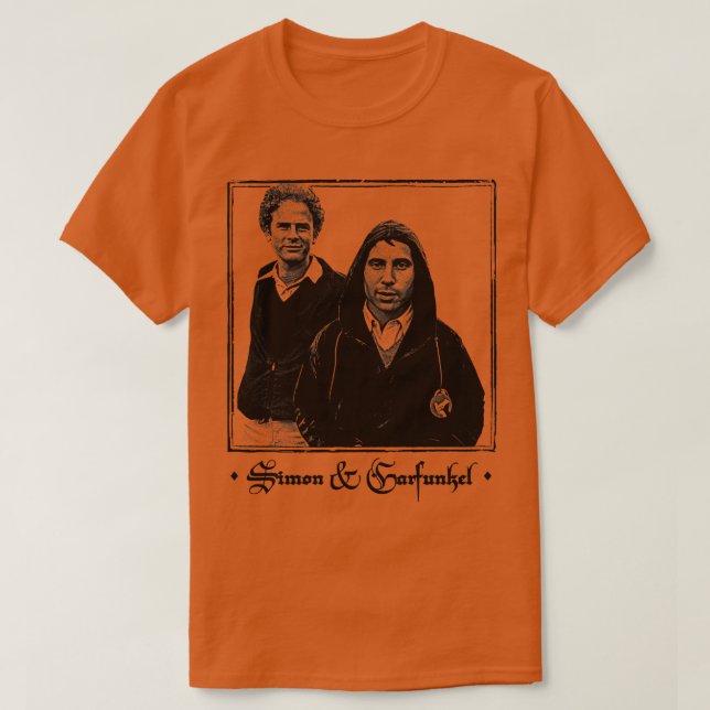 Simon Garfunkel Vintage FadedStyle Aesthetic T-Shirt (Design Front)