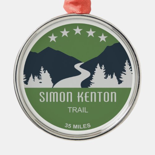 Simon Kenton Trail Metal Ornament