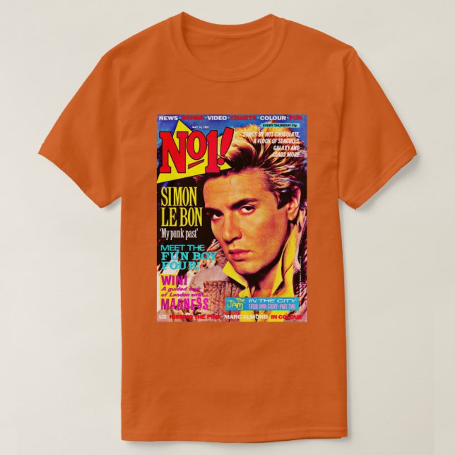 Simon Le Bon Duran Duran T-Shirt (Design Front)