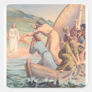 Simon lovest thou Me Square Sticker