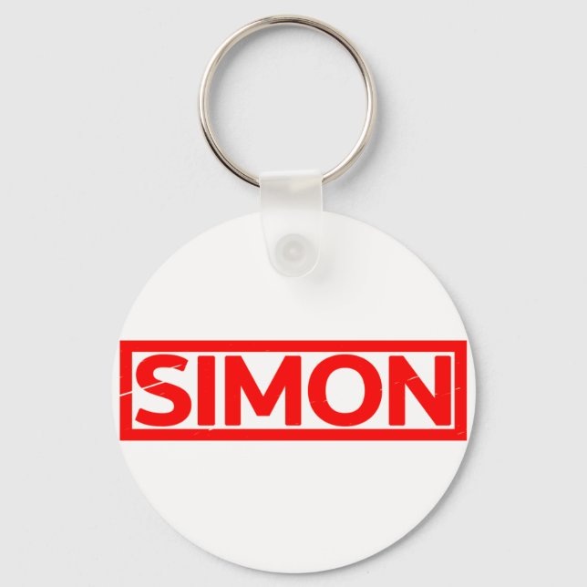 Simon Stamp Keychain (Front)