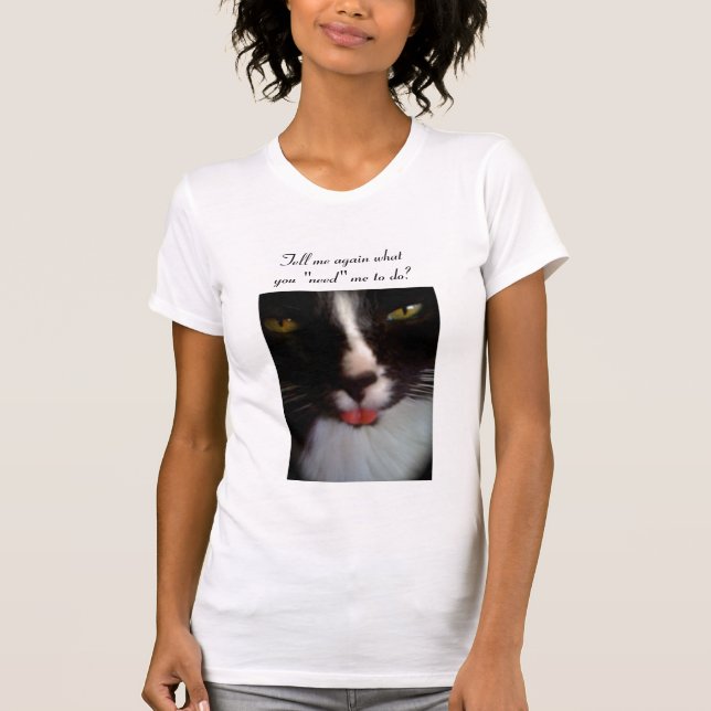 Simon the bad attitude cat T-Shirt (Front)