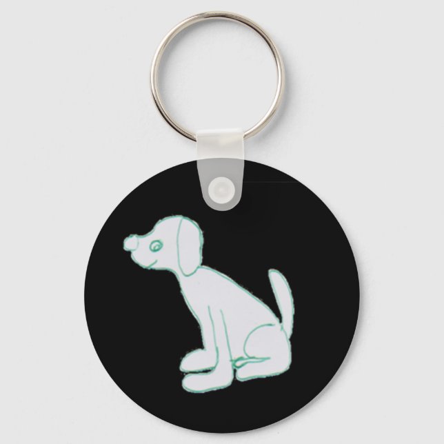Simon the Great Dane Keychain (Front)