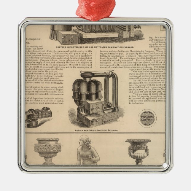 Simonds Manufacturing Company Stewart Metal Ornament (Front)